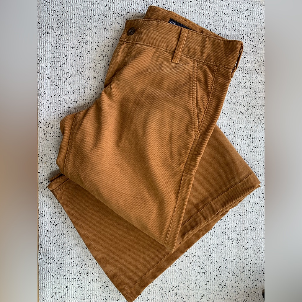 Like-New Adriano Goldschmied Caramel Corduroy Everett Trouser Bootcut